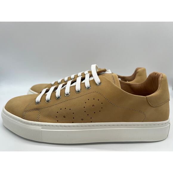 Bugatchi Solid Nubuck Leather Sneaker In Maple Size 10 NIB main image 7